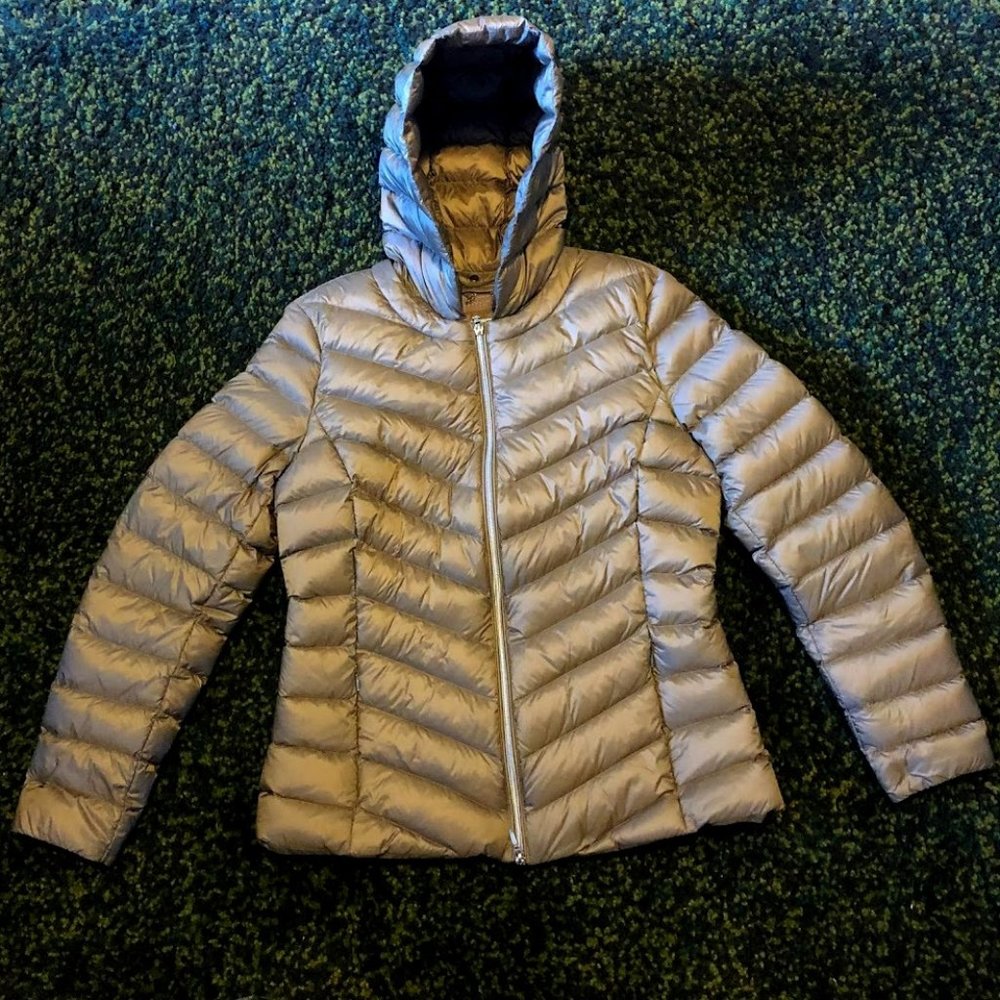 Geox Hooded Respira Puffer Down Jacket Size 10 BNWOT